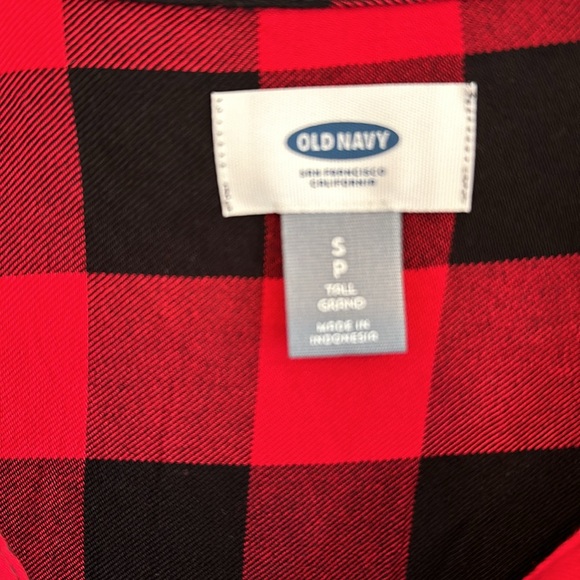 🎃Small Tall Red Buffalo Plaid Dress - Picture 4 of 7